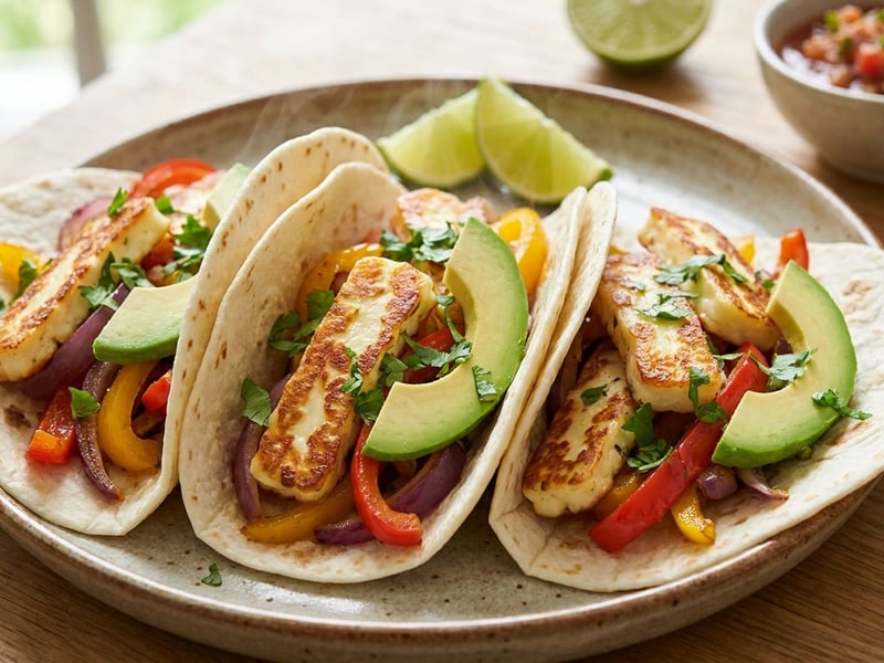 Colorful Halloumi Fajitas | Quick After-Work Meal