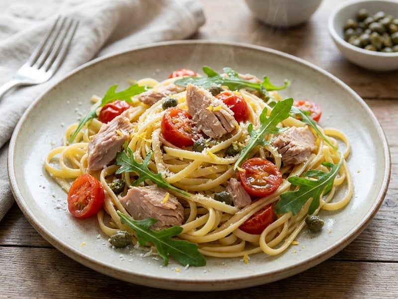 Zitronen-Thunfisch-Linguine | Schnelle Feierabendküche