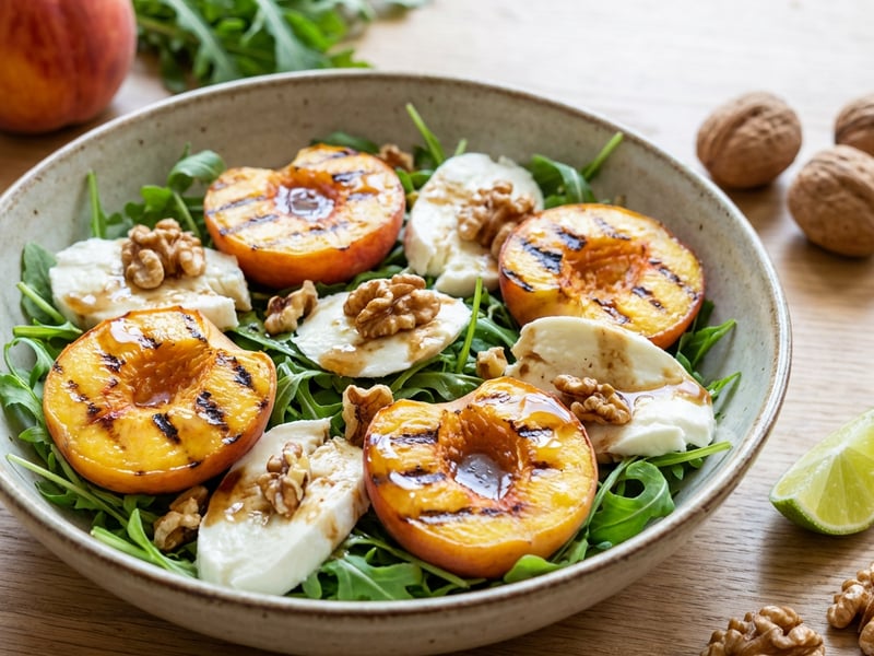 Summer Peach Mozzarella Salad