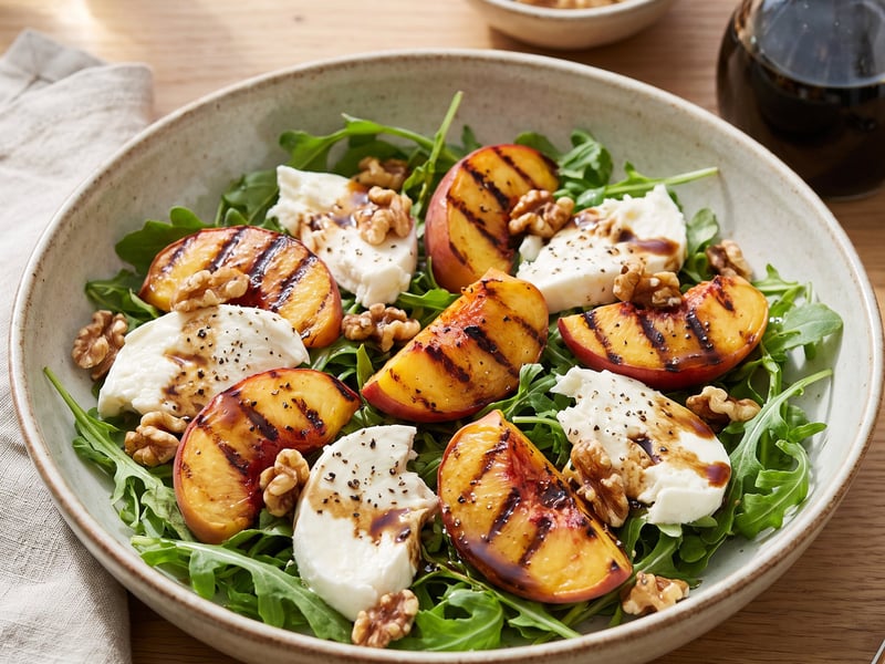 Summer Peach and Mozzarella Salad