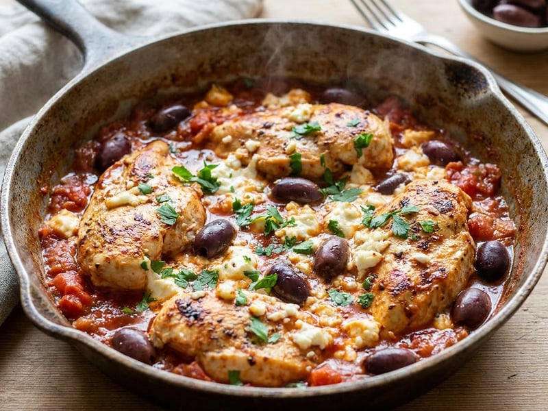 Greek Chicken Saganaki | Quick & Aromatic