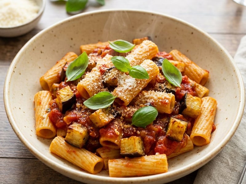 Pasta alla Norma | Sizilianischer Klassiker mit Aubergine