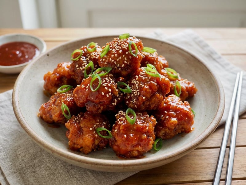 Korean Fried Chicken | Knusprig & Süß-Scharf