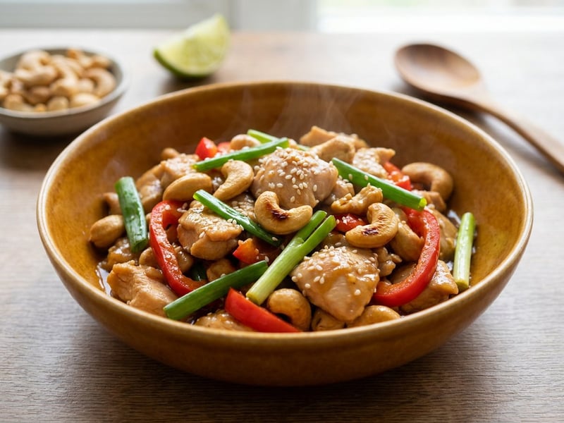 Knackiges Cashew-Hähnchen | Wok-Klassiker in 15 Min.