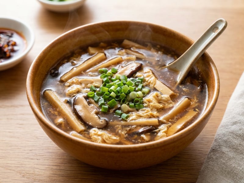 Chinesische Sauer-Scharf-Suppe mit Tofu | Pikant & Wärmend
