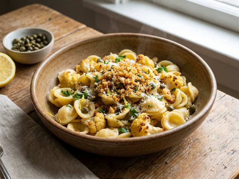 Sicilian Cauliflower Pasta | Crispy in 25 mins