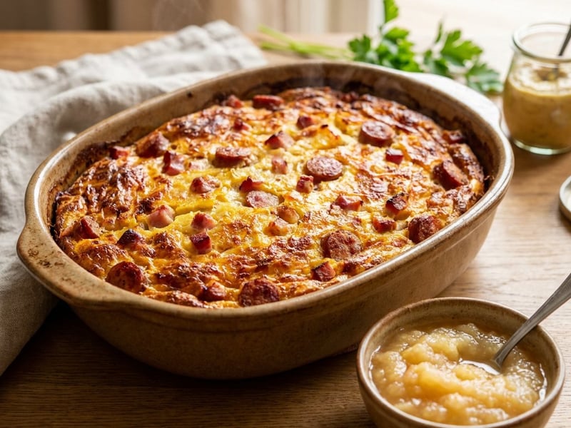 Rheinischer Döppekooche | Knuspriger Kartoffelauflauf