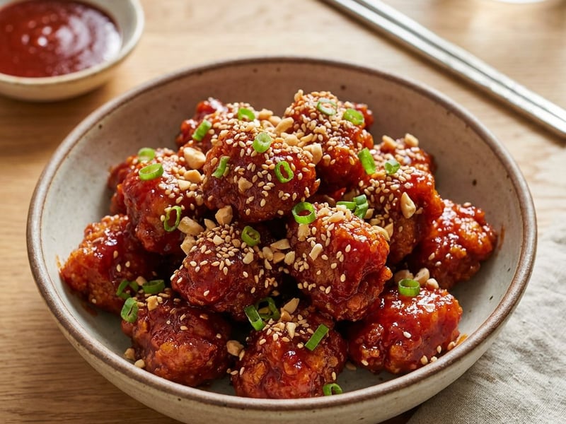 Korean Dakgangjeong | Crispy & Spicy