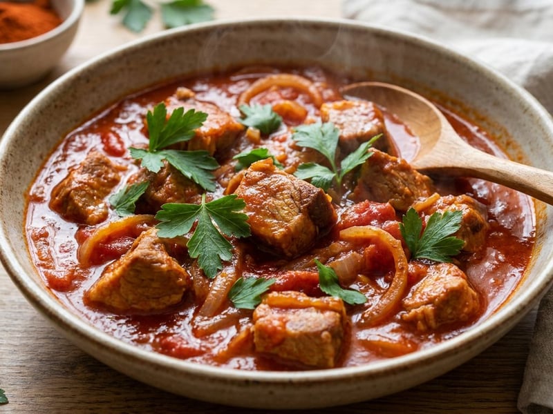 Balkan Mućkalica | Herzhafter Schweinefleisch-Schmortopf