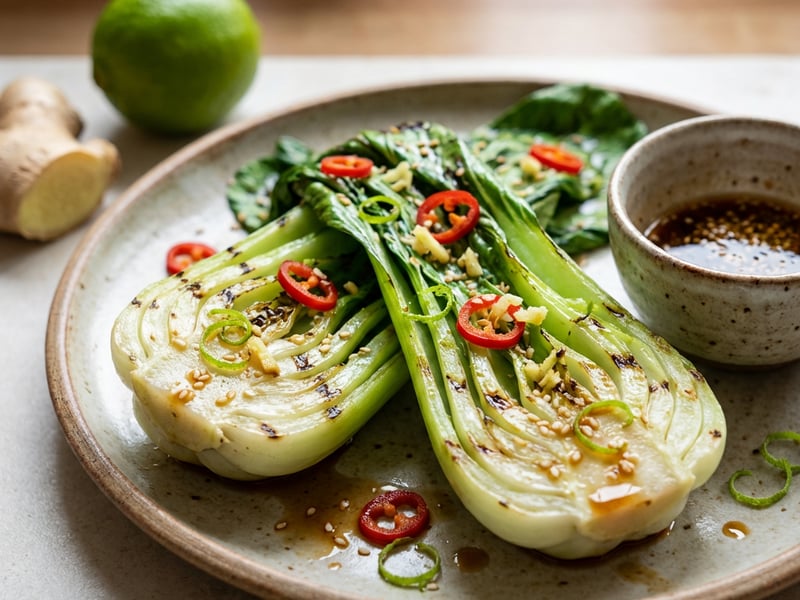 Grilled Pak Choi