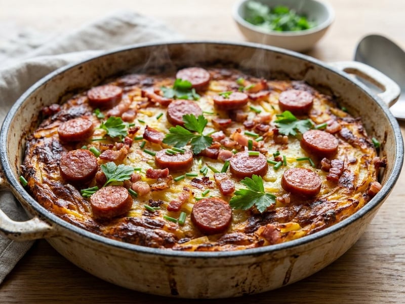 Rheinischer Döppekooche | Knuspriger Kartoffelauflauf