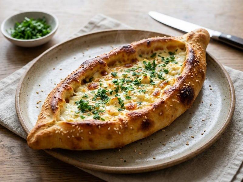 Türkische Käse-Pide | Knusprig & saftig gebacken