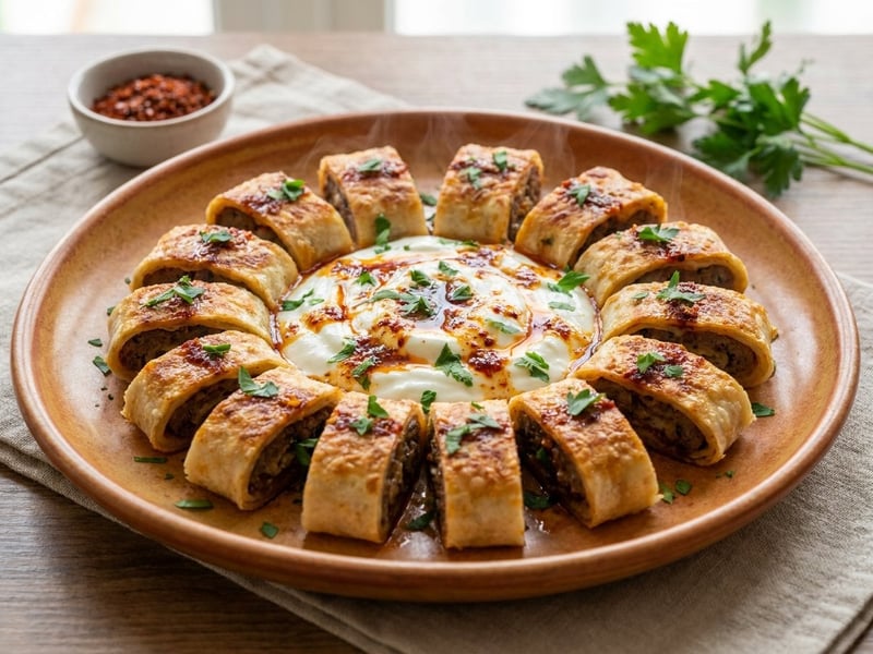 Beyti Sarma | Crispy Turkish Kebab Rolls