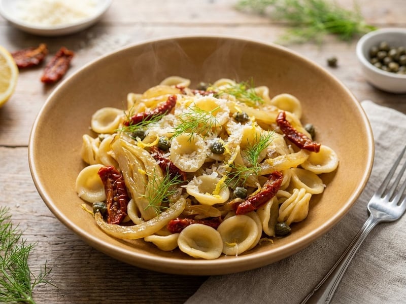 Orecchiette with Braised Fennel | Quick Summer Pasta