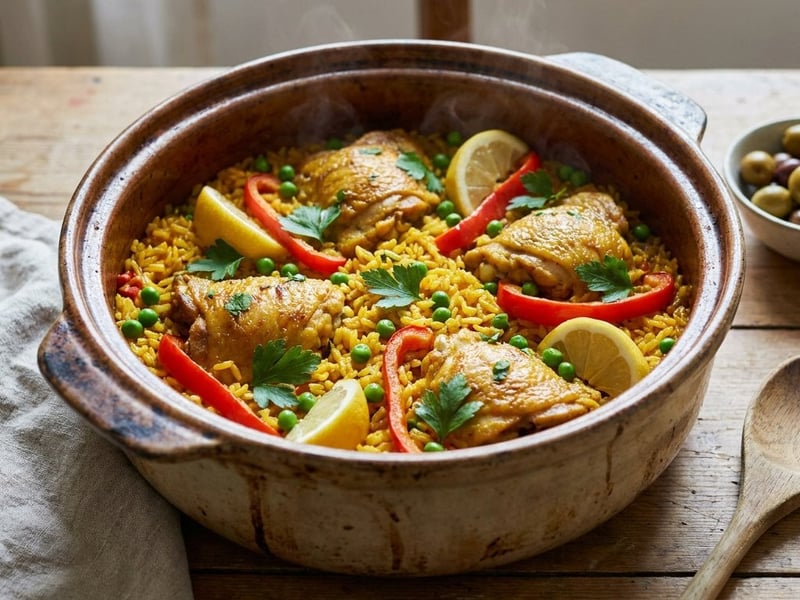 Arroz con Pollo | Spanish Chicken and Rice Pot