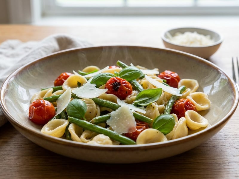 Orecchiette with Green Beans | Italian Summer Pasta