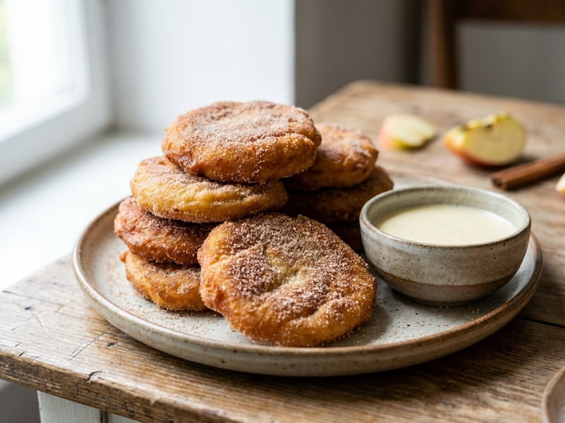 Bavarian Apple Fritters | Crispy & Cinnamon