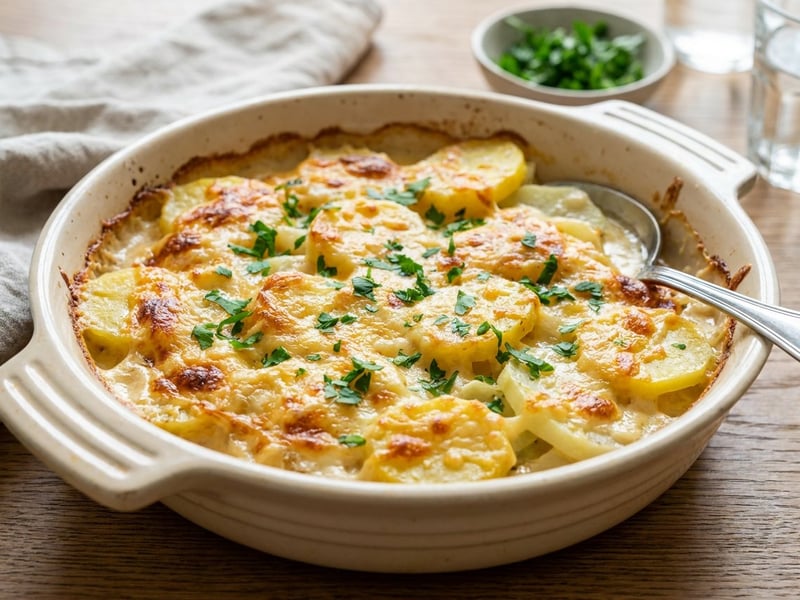 Potato and Kohlrabi Casserole | Creamy & Savory Baked