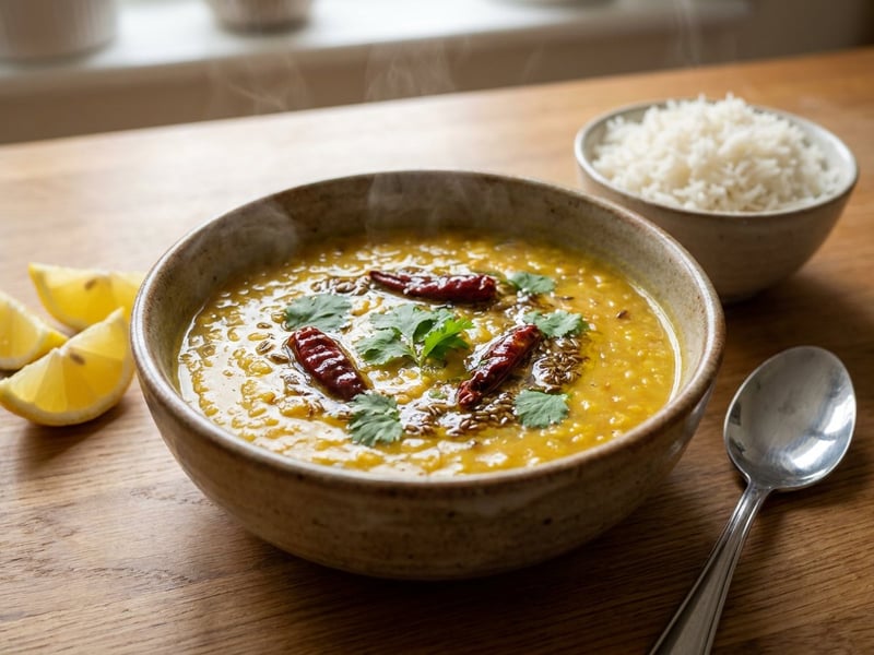 Indian Tadka Dal | Spiced Lentil Curry with Tarka