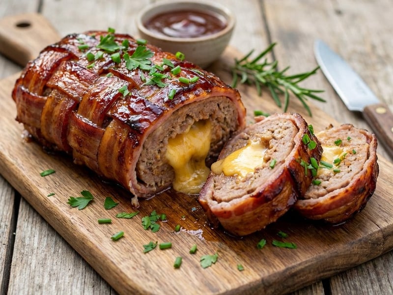 Grilled Bacon Bomb | Juicy, Cheesy & Smoky