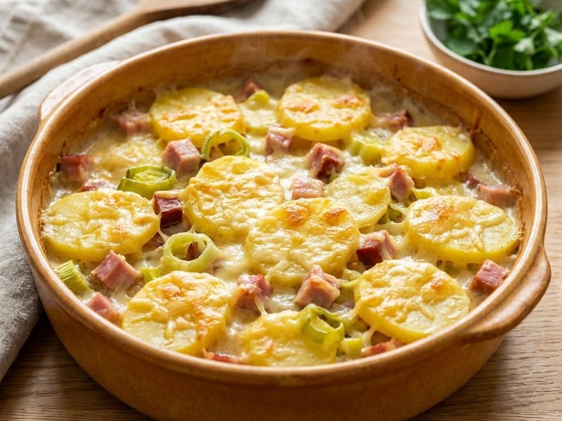 Kassler Potato Casserole | Hearty Oven Delight