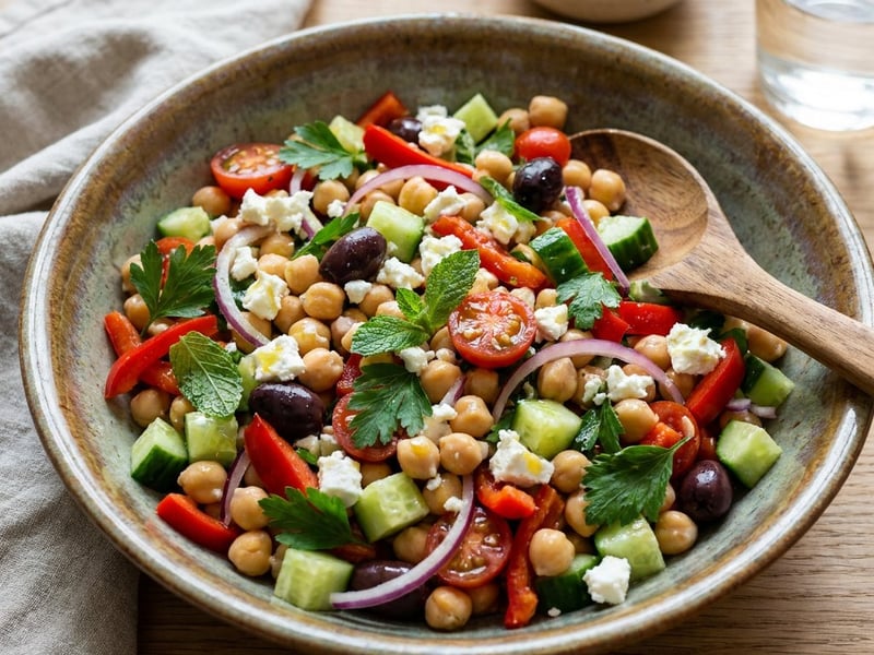 Turkish Chickpea Salad | Nohut Salatası