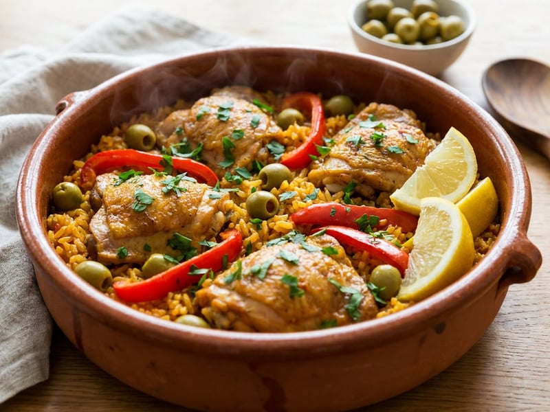 Spanischer Hähnchen-Reistopf | Herzhafter One-Pot