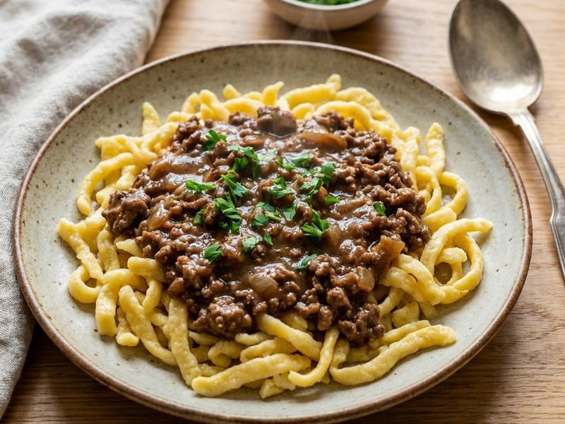 Swabian Haschee with Spätzle | Quick & Hearty