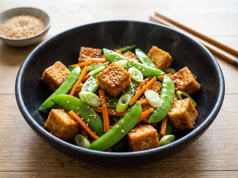 Teriyaki-Tofu aus dem Wok | Blitzschnell & aromatisch