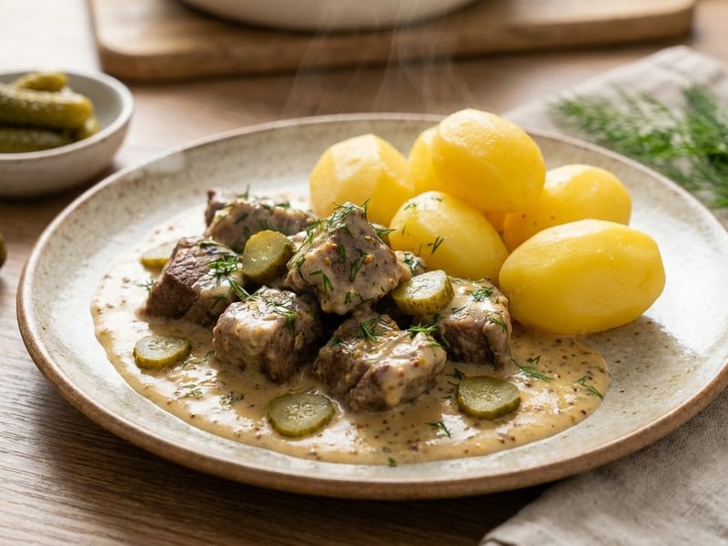 Saxon Mustard Beef | Tender in Tangy Mustard Sauce