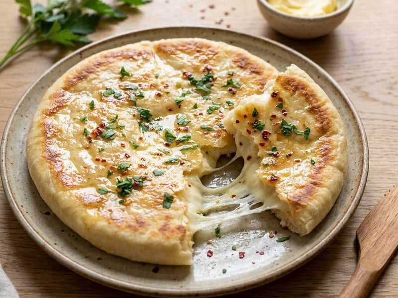 Peynirli Bazlama | Türkisches Käse-Fladenbrot