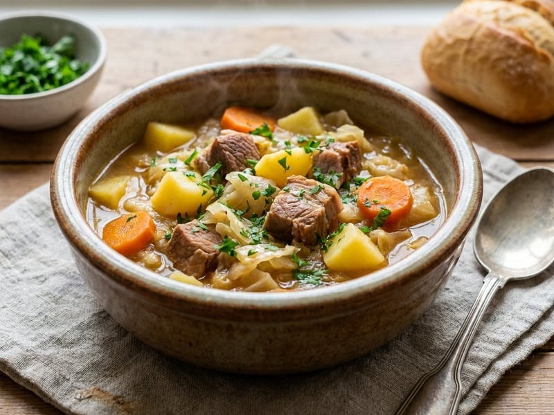 Weißkohleintopf | Deftiger Klassiker mit Schweinefleisch