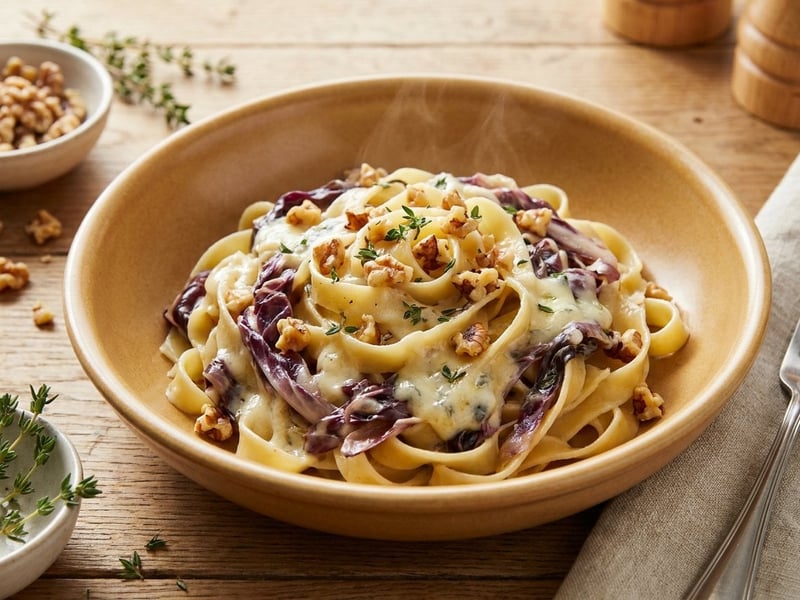 Tagliatelle with Radicchio & Gorgonzola | In 20 minutes