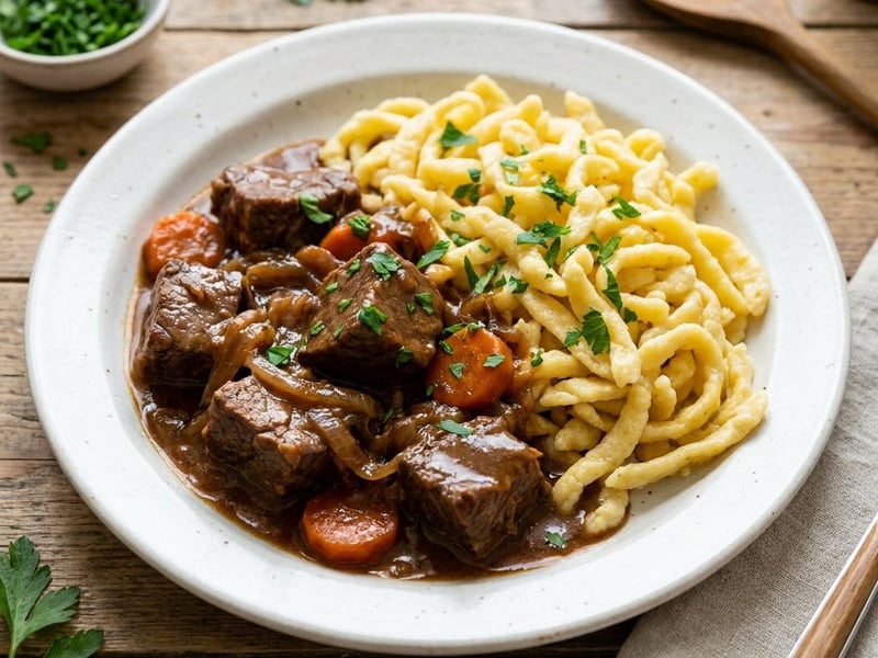 Traditional German Beer Goulash | Hearty & Tenderly Braised
