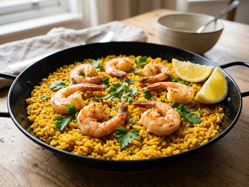 Spanish Arroz a Banda | Fisherman's Rice with Prawns