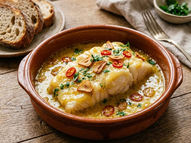 Bacalao al Pil-Pil | Tender Cod in Garlic Oil