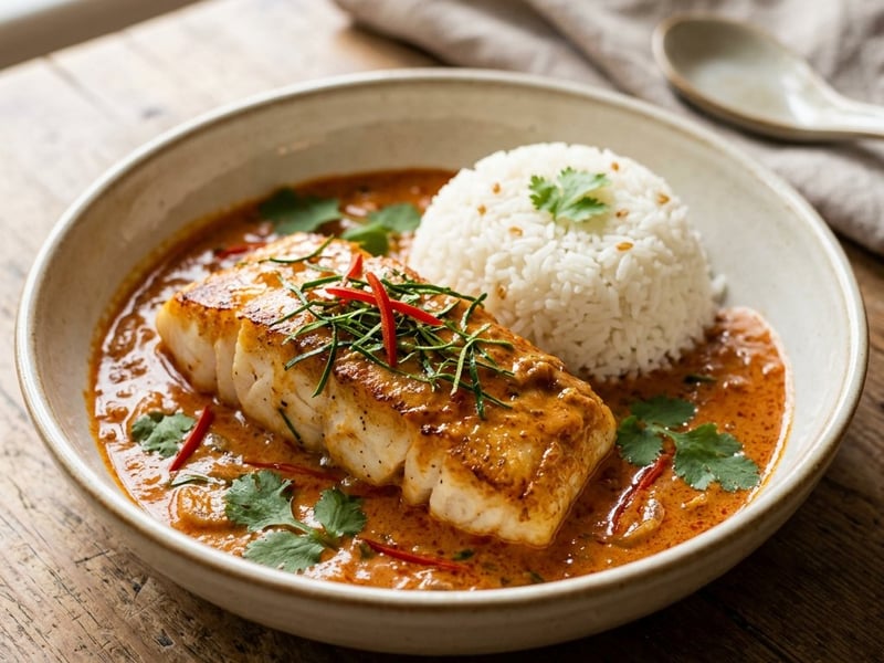 Chu Chee Pla | Thai Red Fish Curry