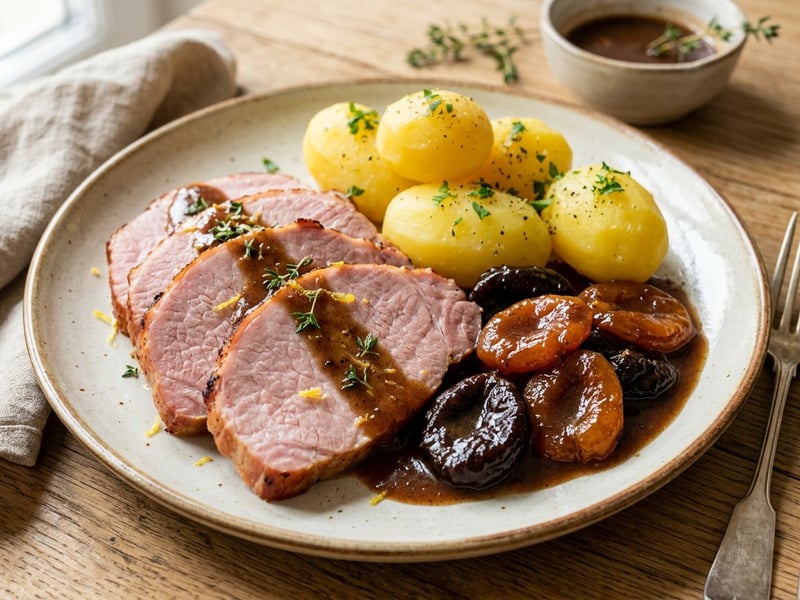 Schlesisches Himmelreich | Zartes Kasseler mit Backobst