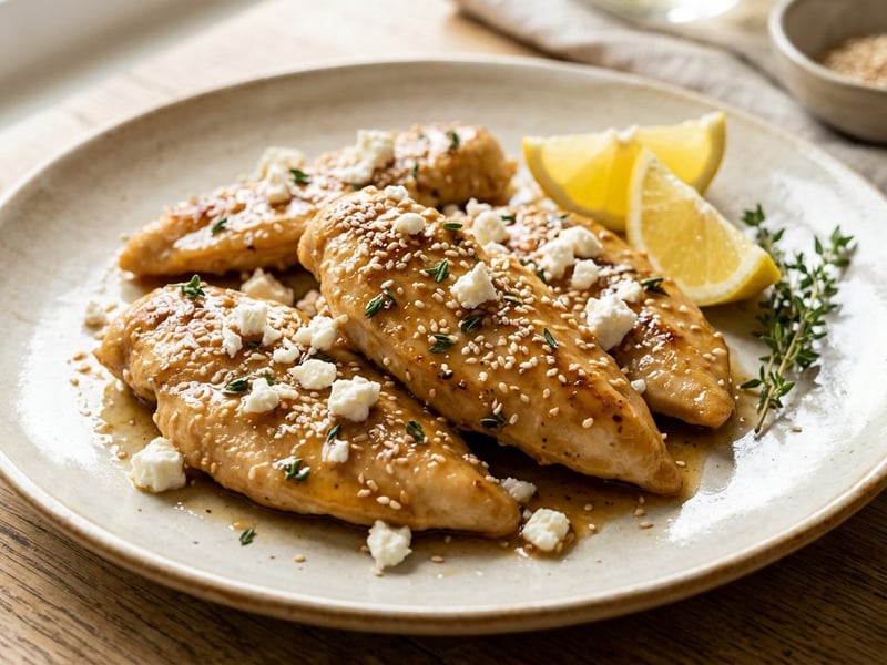 Greek Sesame Chicken | With Honey & Thyme in 20 Min.