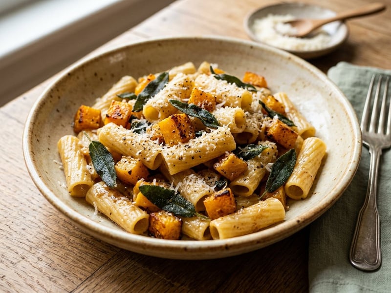 Rigatoni with Roasted Squash | Fine Autumn Delight