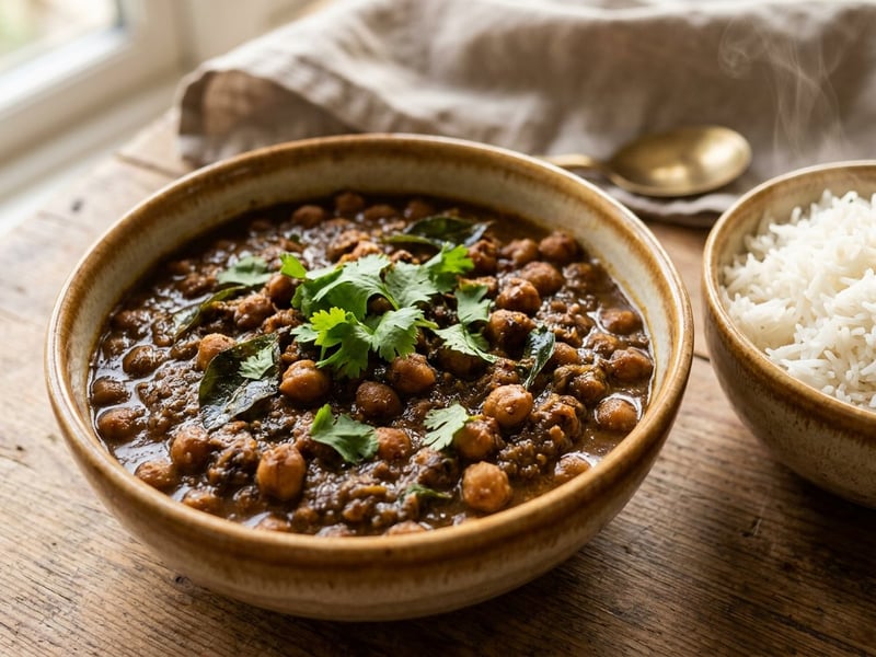 Kadala Curry | Südindisches Kichererbsen-Curry