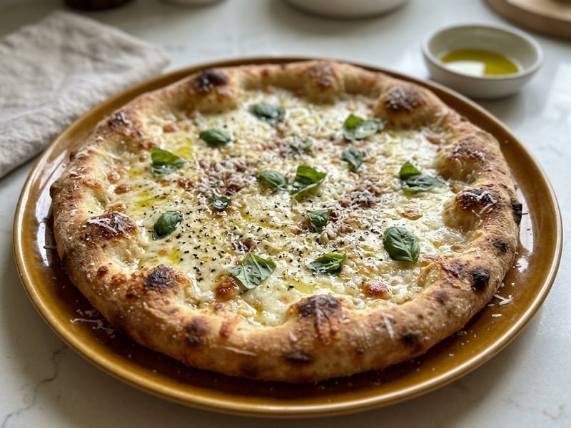 Pizza Cacio e Pepe | Römischer Käse-Pfeffer-Traum