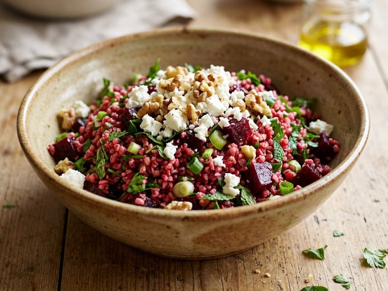 Pancarlı Bulgur | Türkischer Rote-Bete-Bulgursalat