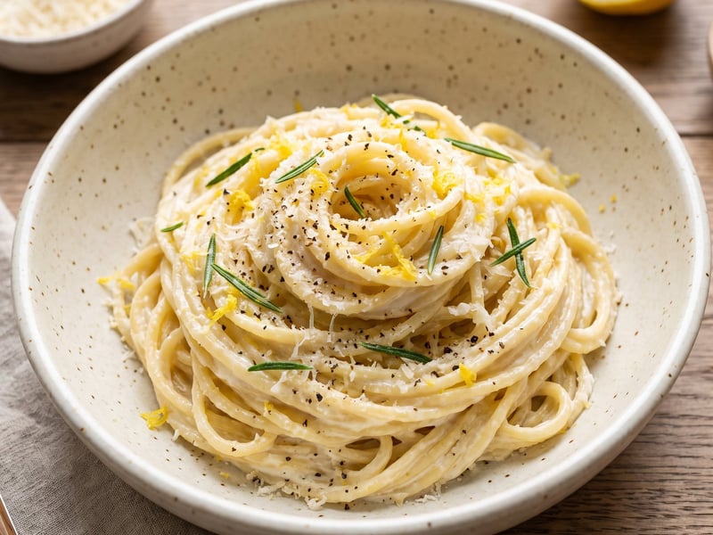 Creamy Pasta with Rosemary and Lemon
