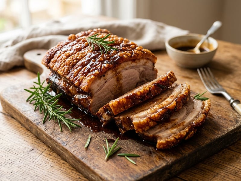 Grilled BBQ Roast Pork with Crackling | Crispy & Smoky Glazed