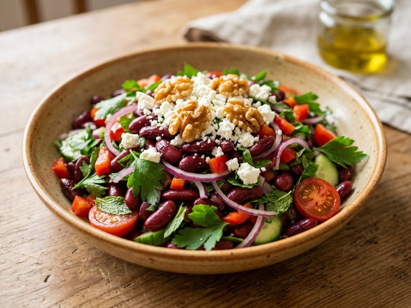 Turkish Red Bean Salad | Kırmızı Fasulye Salatası