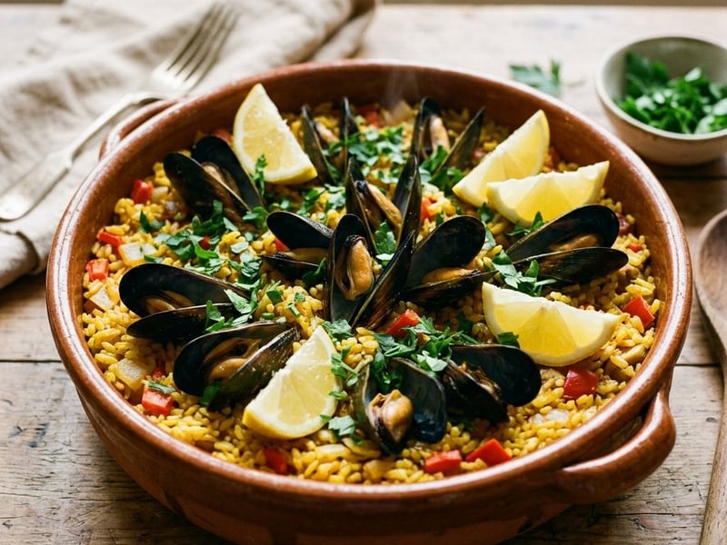 Spanish Mussel Rice Pot | Aromatic One-Pot