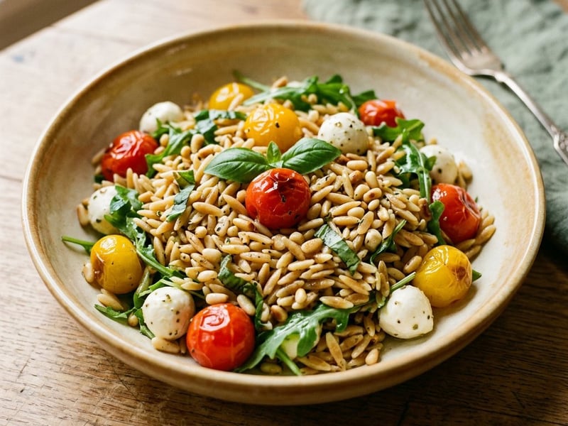 Italian Salad with Toasted Orzo | Tuscan Delight