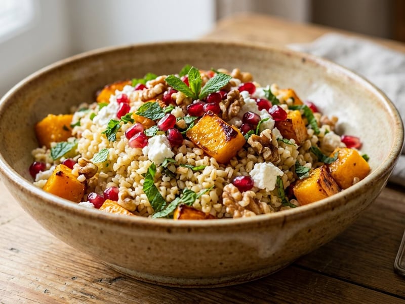 Balkabaklı Bulgur | Turkish Warm Pumpkin Salad