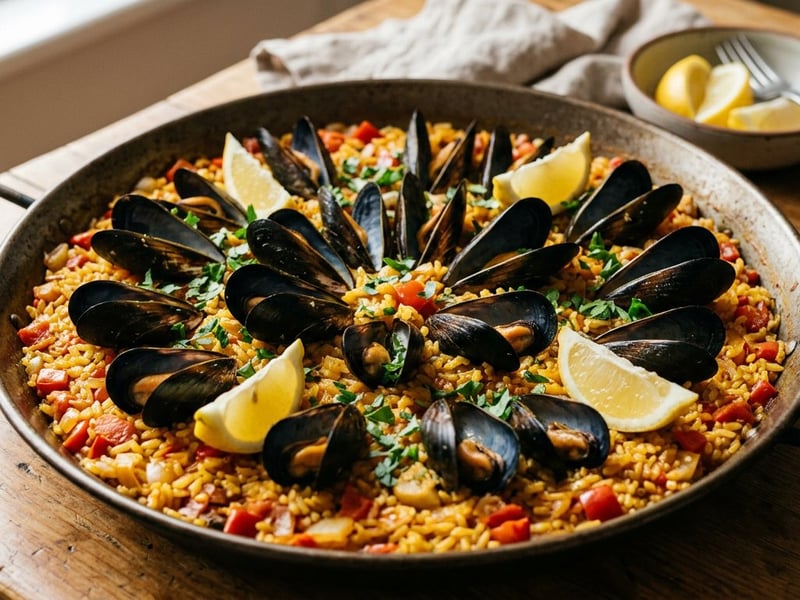 Arroz con Mejillones | Spanish Mussel Rice Pot